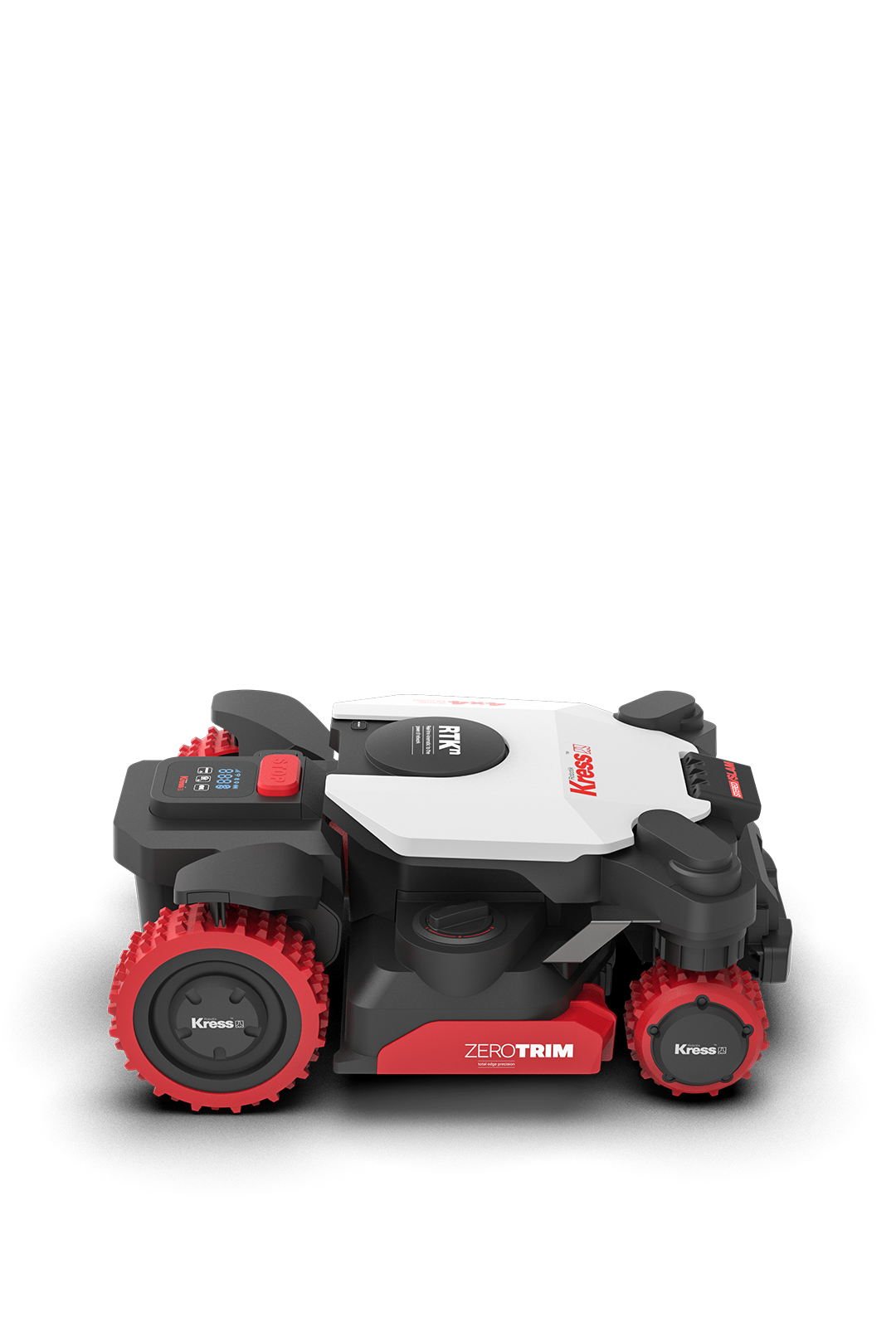 Kress EyePilot® 4×4 RTKⁿ 1 acre robotic lawn with Zero Trim and integrated 4G and Premium Security